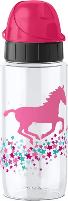 Produktbild von EMSA Trinkflasche Tritan Kids pink Horse 0,5l transparentný