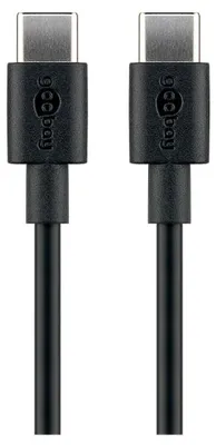 Produktbild von goobay USB C Kabel 0,5 m schwarz