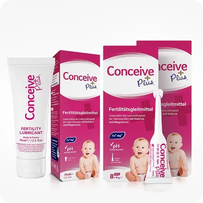 Image de Conceive Plus Duo Combo, Kit de lubrifiant de fertilité, tube de 75 ml et 16 applicateurs préremplis