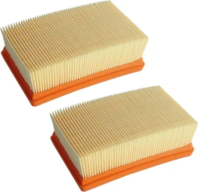 Produktbild von 2x Flachfaltenfilter/Lamellenfilter/HEPA-Filter ersetzt 2.863-005.0 für Kärcher Serien MV4 MV5 MV6 WD4 WD5 WD6 WD6P WD6 Premium MV4 CH MV4 EU I MV4 EU II MV4 GB MV4 Car Kit EU II MV4 Premium AE