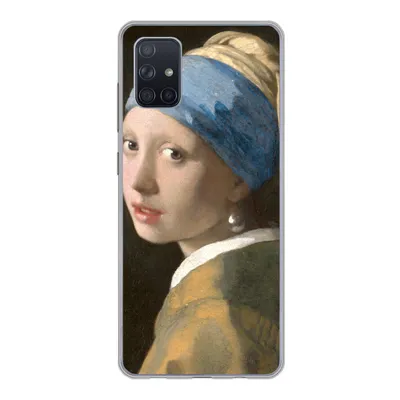 Produktbild von MuchoWow® Handyhülle Schutzhülle Hülle für Samsung Galaxy A71 Das Mädchen mit dem Perlenohrring - Gemälde von Johannes Vermeer Silikon Softcase Handy Hülle - Kartenbesitzer
