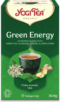 HERBATA ZIELONA ENERGIA (GREEN ENERGY) BIO (17 x 1,8 g) 30,6 g - YOGI TEA