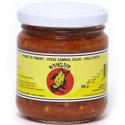 Produktbild von WENDJOE Sambal Oelek 200g | SCHARF Chili Paste | Chilli Paste