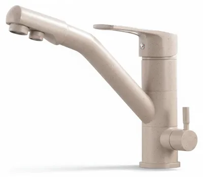 Immagine prodotto di JL cuisine - Rubinetto da cucina a 3 vie - Bocchetta girevole a 360° - Beige