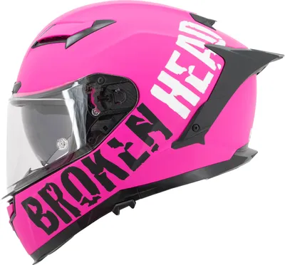 Produktbild von Broken Head Street Division Pink Matt Sport Helm Mit Sonnenblende : S (55-56 cm) Größe: S (55-56 cm)