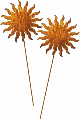 Produktbild von Gartenstecker "Sonne", 2er-Set, 60cm