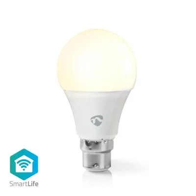 Productafbeelding van Nedis SmartLife, 9 Watt, 60 Watt, B22 fitting, 800 lumen, 25.000 uur, Warm wit