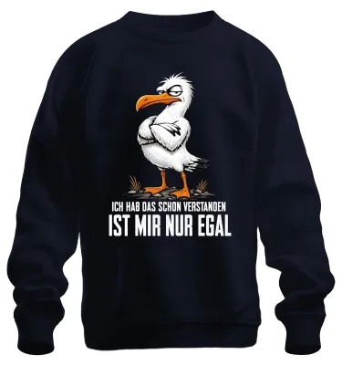 Produktbild von Ich hab das schon verstanden ist mir nur Statement Sarkasmus Sweatshirt Pullover, Navy, L