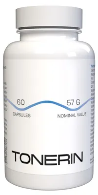 Produktbild von TONERIN - 60 Kapseln hochdosiert - Original Rezept aus der Schweiz - Vegan & Pflanzlich mit 22 Vitaminen & Mineralien - 1er Pack