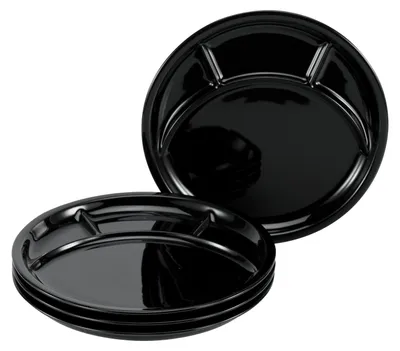 Produktbild von CreaTable, 22921, Universal Schwarz, Fondueteller 4-tlg, Porzellan