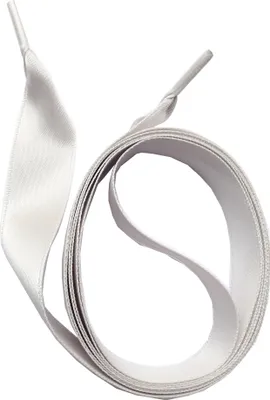 Produktbild von SNORS Schnürsenkel SATIN breit - HELLGRAU - 16mm - 130cm