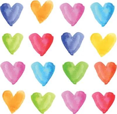 Produktbild von Servietten 33x33 cm - Aquarell Hearts