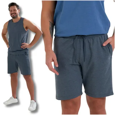Immagine prodotto di Moraj | Pantaloncini da uomo - Taglia XXL - Pantaloncini corti grigio scuro - Abbigliamento da uomo - Pantaloncini sportivi in cotone