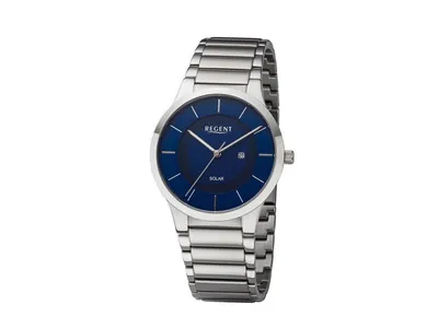 Immagine prodotto di Orologio solare uomo bracciale in metallo Ø39mm Regent BA-724 blu
