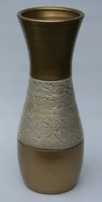 Produktbild von BODENVASE 50cm groß Keramik - Modell Beleza Gold