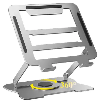 Obrázok produktu pre Omgoods – Ergonomický stojan na notebook s otočnou základňou o 360°