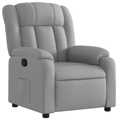 Immagine prodotto di vidaXL Poltrona relax in tessuto grigio chiaro