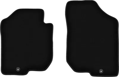 Obrázek produktu pro Wielganizator Přední Velurové autokoberce na míru pro Kia Carens III (2006-2010, 7 osob) černé, sada 2 ks, s úchyty