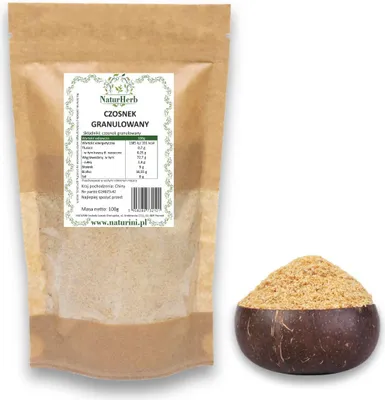 Zdjęcie produktu dla CZOSNEK GRANULOWANY NATURALNY 50g Naturini