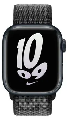 Produktbild von Apple Watch Nike Sport Loop Armband 41mm 40mm 38mm Schwarz Reflektierend