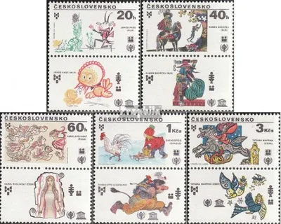 Produktbild von Briefmarken Tschechoslowakei 1979 Mi 2517Zf-2521Zf mit Zierfeld (kompl.Ausg.) postfrisch Kinderjahr
