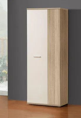 Produktbild von MISCA Schuhschrank Sonoma-Eiche und Mattweiß – 69 cm