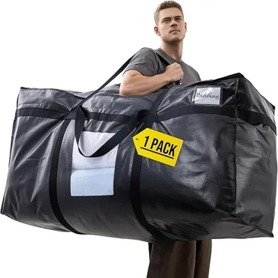 Productafbeelding van PolkaHome® Extra grote verhuistas, jumbo opbergtas, 1 stuk, zwart