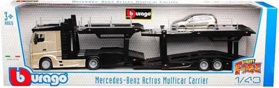 Produktbild von Model Laweta Mercedes-Benz Actros VW Polo GTI Skala 1:43 BBurago