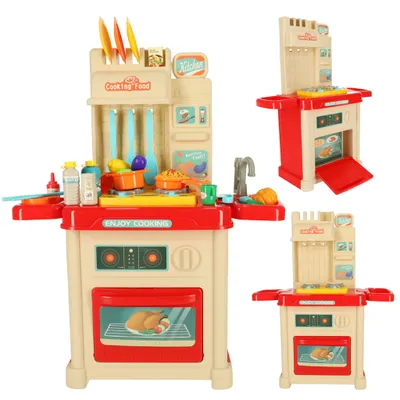 Produktbild von Leichte Kunststoff-Küchenzeile für Kinder groß 44 Stück