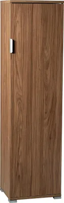 Immagine prodotto di Milani Home - armadietto 1 anta 40 x 33 x 151 cm, marrone, truciolare bilaminato, mobile contenitore multiuso per soggiorno cucina bagno