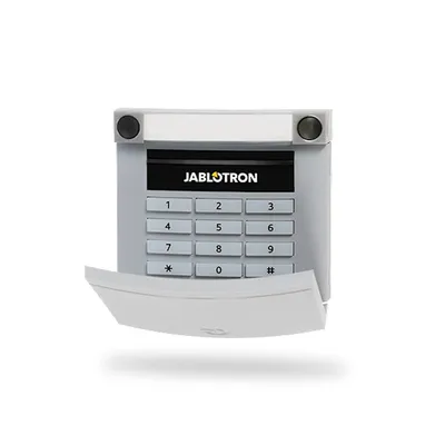Productafbeelding van JA-113E-GR Bedieningspaneel voor toegangscontrole met RFID-lezer en toetsenbord, grijs