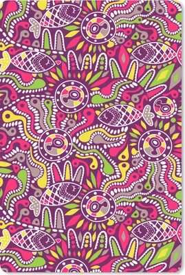 Produktbild von MuchoWow® Mauspad Mousepad Fische - Neon - Regenbogen - Muster 18x27 cm - Mousepads - Maus Mat - Pad - Mausunterlage