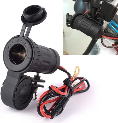 Immagine prodotto di Presa di corrente per accendisigari per moto Presa per caricabatterie per auto Presa per GPS con copertura impermeabile