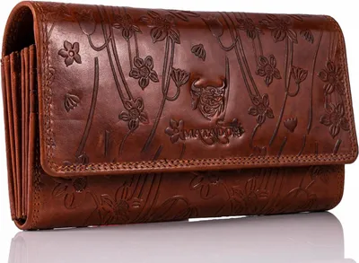 Produktbild von XL Damen Portemonnaie Groß aus Leder, Karten Geldbörse mit 20 Kartenfächern, XXL Münzfach, RFID Schutz, Luxus Brieftasche mit Geschenkbox, geräumig