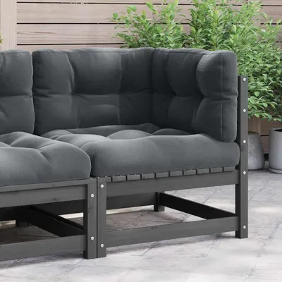 Produktbild von vidaXL Garten-Ecksofa mit Kissen Massivholz Kiefer