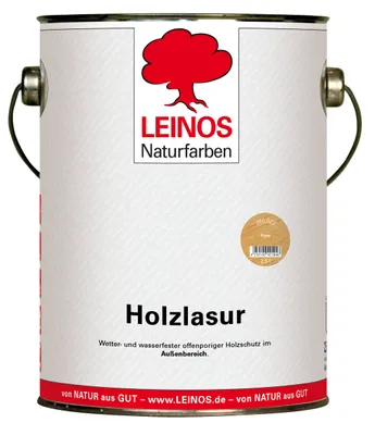 Produktbild von Wetterfeste Holzlasur für Außen 022 Pinie 2,50 Liter - offenporiger Holzschutz mit Filmschutz gegen Pilzbefall - für Fenster, Türen, Zäune & Pergolen - wasserabweisend, lasierend