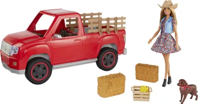 Produktbild von Barbie "Spaß auf dem Bauernhof" Fahrzeug mit Puppe