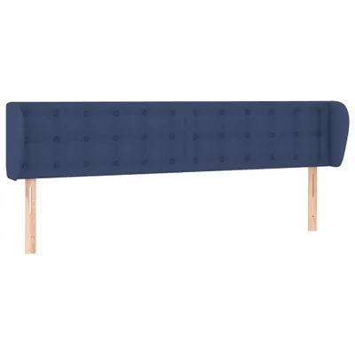 Produktbild von vidaXL Kopfteil mit Ohren Blau 183x23x78/88 cm Stoff