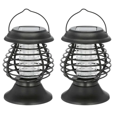Produktbild von 2x Solar UV Insektenvernichter Mückenfalle Akku Moskito Killer Insektenfalle Mückenlampe Mückenfalle Insektenkiller