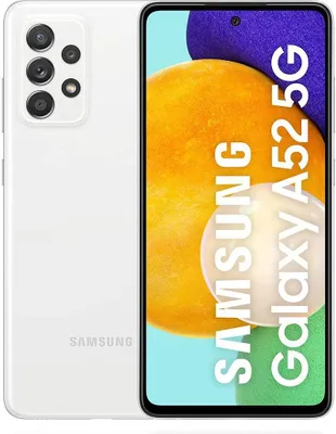 Produktbild von Samsung Galaxy A52 5G SM-A526B, 16,5 cm (6.5"), 2400 x 1080 Pixel, 256 GB, 64 MP, Android 11, Weiß