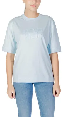 Produktbild von Calvin Klein Jeans Damen T-Shirt Azurblau 495710 : Größe - S Größe: S