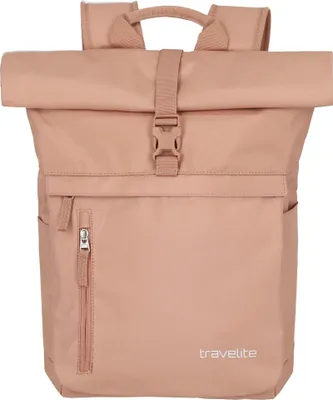 Produktbild von travelite Freizeitrucksack Rucksack mit Laptopfach Basic Rollup Backpack 35L Powder Pink lachsfarben