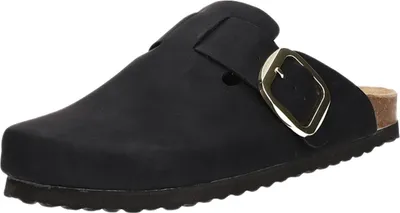 Produktbild von Alyssa Damen-Clog mit Tieffußbett Schwarz, Farbe:schwarz, EU Größe:39