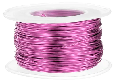 Basteldraht Aluminium 0,8 mm 30 m dunkelrosa