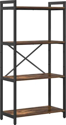 Image de Étagère bibliothèque vidaXL, 60 x 30 x 120 cm, panneaux de particules, finition chêne fumé