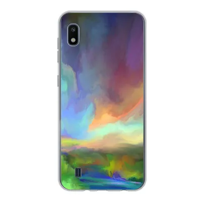 Produktbild von MuchoWow® Handyhülle Schutzhülle Hülle für Samsung Galaxy A10 Landschaft - Aquarell - Himmel Silikon Softcase Handy Hülle - Schutzhülle