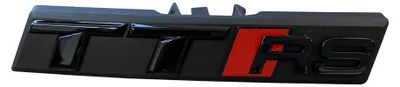 Original Audi Black Edition TT RS 8J 8S Emblem Schriftzug Schwarz Kühlergrill – Produktansicht
