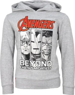 Produktbild von Marvel Avengers Kinder Jungen Fleece Hoodie Kapuzenpullover Pulli – Grau / 104