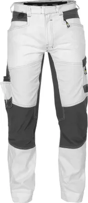 A pair of work pants on a white background.