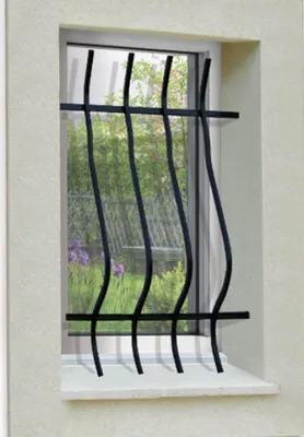 Image de Grille de Defense Galbee pour Fenetre H= 135 cm x L= 60 cm (côte tableau)